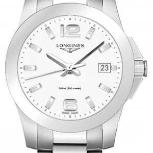 Longines Conquest Ladies L3.377.4.16.6 Kello Valkoinen / Teräs