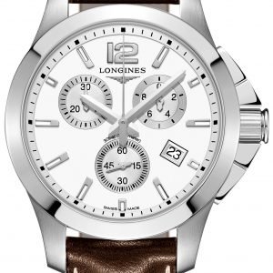 Longines Conquest Ladies L3.379.4.16.5 Kello Valkoinen / Nahka