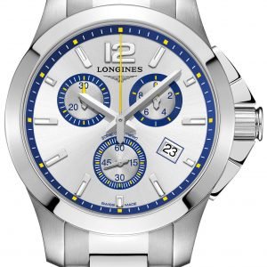 Longines Conquest Ladies L3.379.4.78.6 Kello Hopea / Teräs