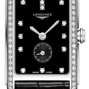 Longines Dolcevita L5.255.0.57.0 Kello Musta / Nahka