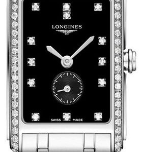 Longines Dolcevita L5.255.0.57.6 Kello Musta / Teräs