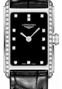 Longines Dolcevita L5.258.0.57.0 Kello Musta / Nahka