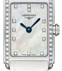 Longines Dolcevita L5.258.0.87.2 Kello Valkoinen / Nahka