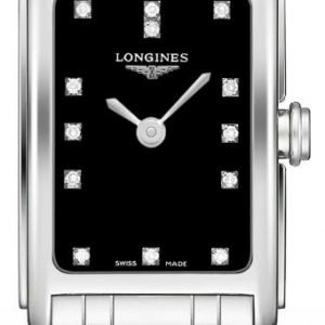 Longines Dolcevita L5.258.4.57.6 Kello Musta / Teräs