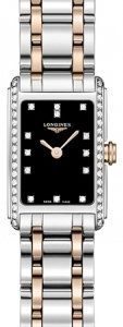 Longines Dolcevita L5.258.5.59.7 Kello Musta / 18k Punakultaa