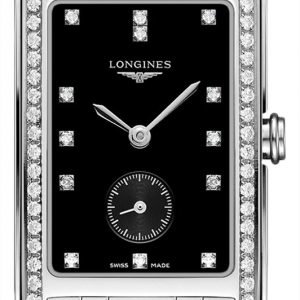 Longines Dolcevita L5.512.0.57.6 Kello Musta / Teräs