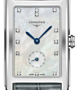 Longines Dolcevita L5.512.4.87.3 Kello Valkoinen / Nahka