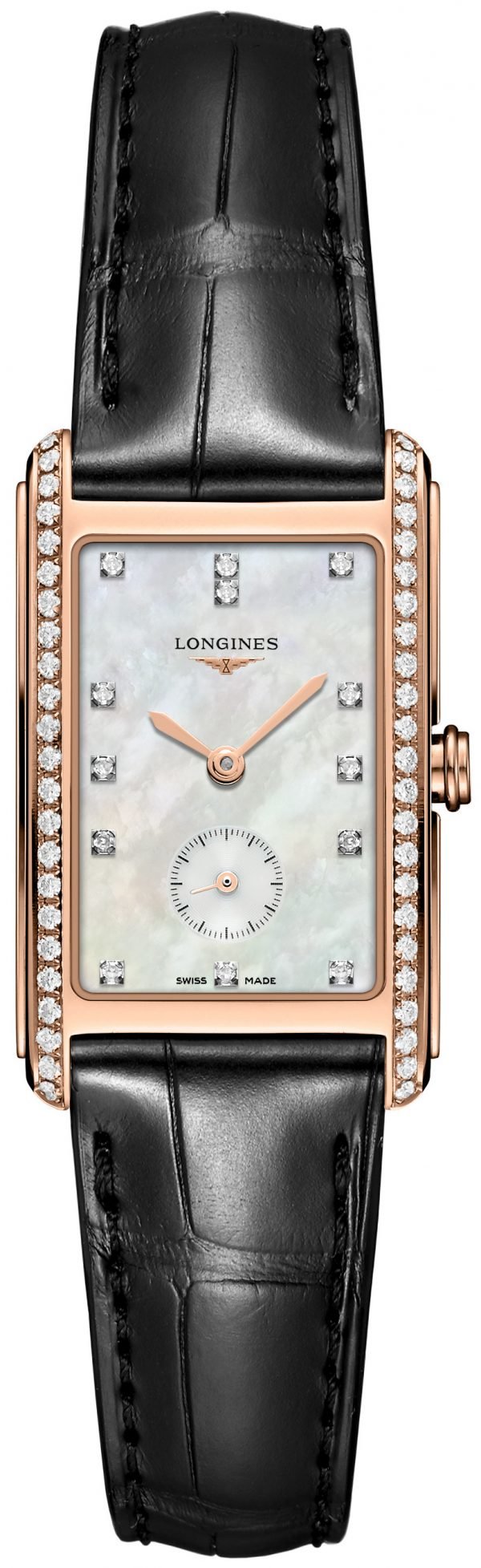 Longines Dolcevita L5.512.9.87.0 Kello Valkoinen / Nahka