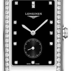 Longines Dolcevita L5.755.0.57.6 Kello Musta / Teräs