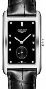 Longines Dolcevita L5.755.4.57.0 Kello Musta / Nahka