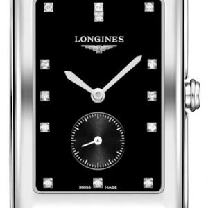 Longines Dolcevita L5.755.4.57.6 Kello Musta / Teräs