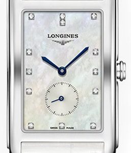 Longines Dolcevita L5.755.4.87.2 Kello Valkoinen / Nahka