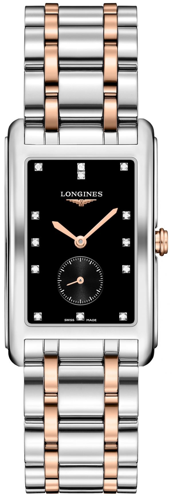 Longines Dolcevita L5.755.5.57.7 Kello Musta / 18k Punakultaa