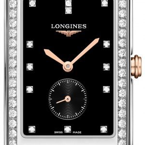 Longines Dolcevita L5.755.5.59.7 Kello Musta / 18k Punakultaa