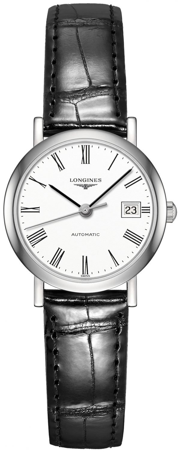 Longines Elegant L4.309.4.11.2 Kello Valkoinen / Nahka