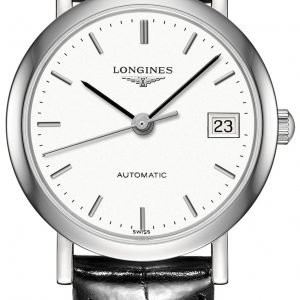 Longines Elegant L4.309.4.12.2 Kello Valkoinen / Nahka