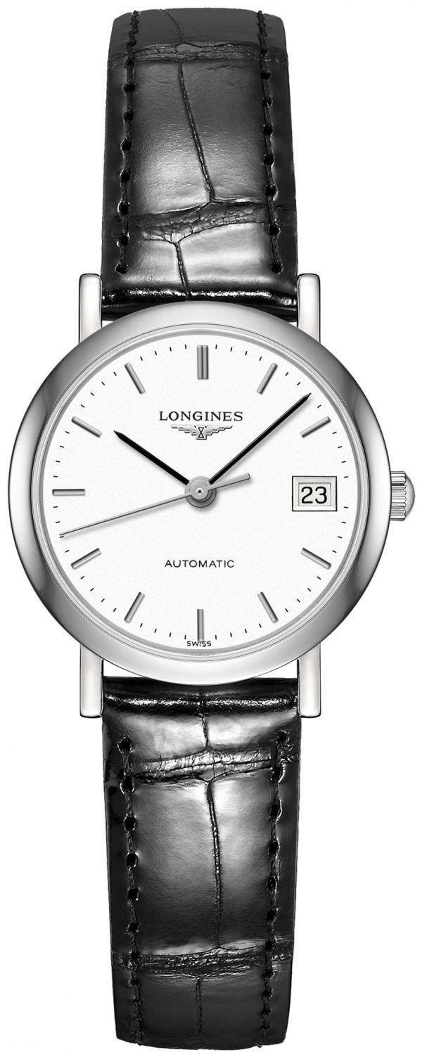 Longines Elegant L4.309.4.12.2 Kello Valkoinen / Nahka