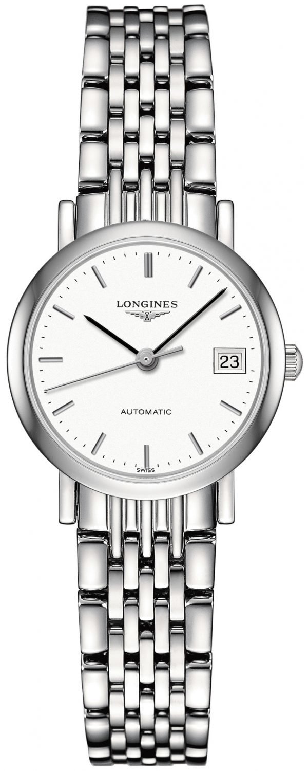 Longines Elegant L4.309.4.12.6 Kello Valkoinen / Teräs