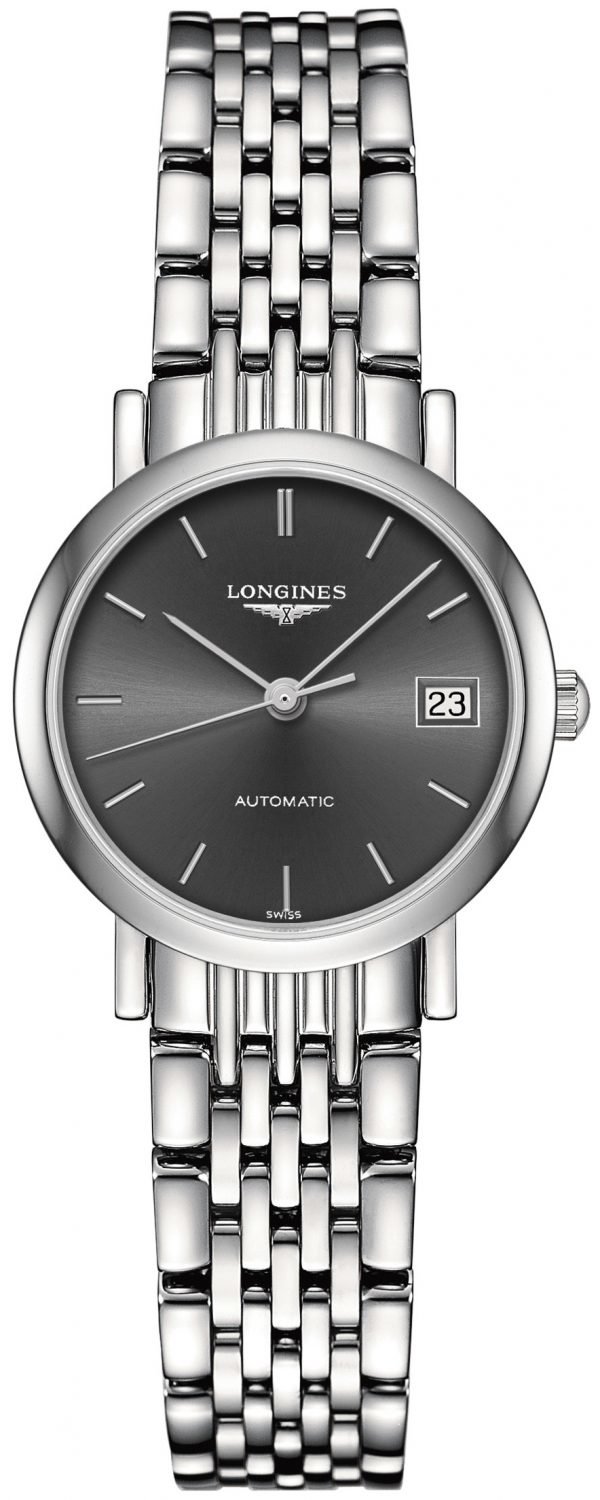 Longines Elegant L4.309.4.72.6 Kello Harmaa / Teräs