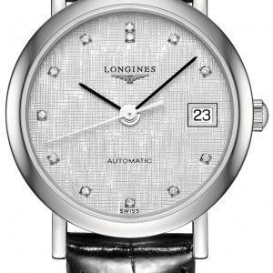 Longines Elegant L4.309.4.77.2 Kello Hopea / Nahka