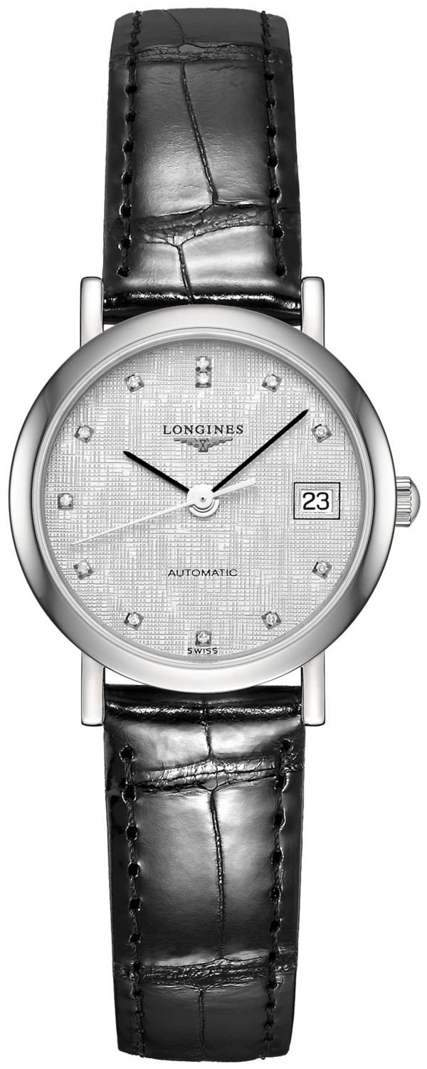 Longines Elegant L4.309.4.77.2 Kello Hopea / Nahka