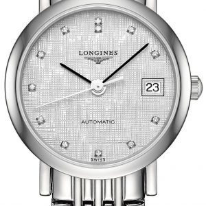 Longines Elegant L4.309.4.77.6 Kello Hopea / Teräs