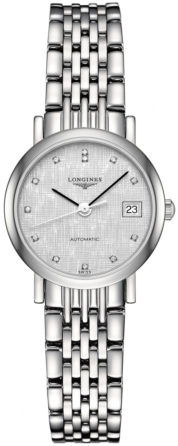 Longines Elegant L4.309.4.77.6 Kello Hopea / Teräs