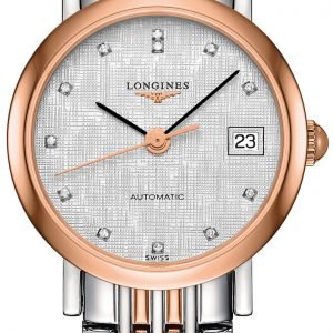 Longines Elegant L4.309.5.77.7 Kello Hopea / 18k Punakultaa