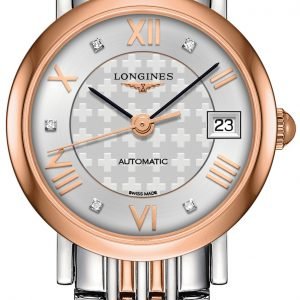 Longines Elegant L4.309.5.97.7 Kello Hopea / 18k Punakultaa