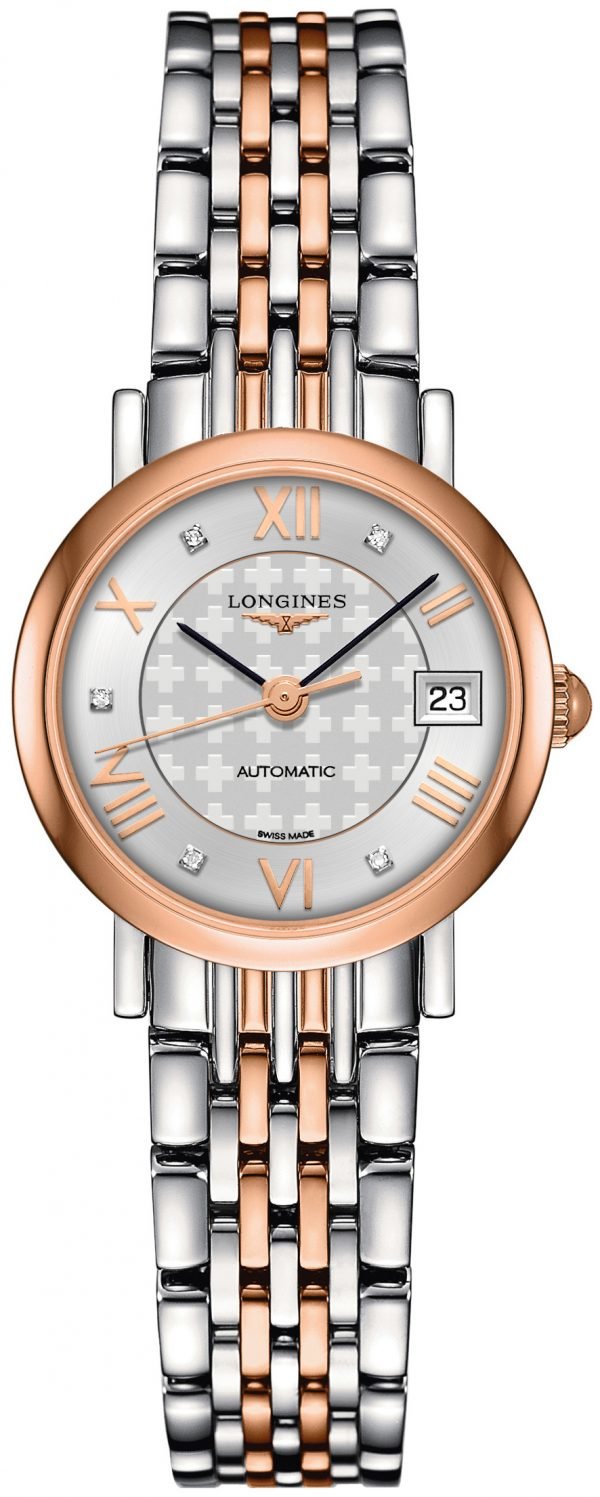 Longines Elegant L4.309.5.97.7 Kello Hopea / 18k Punakultaa