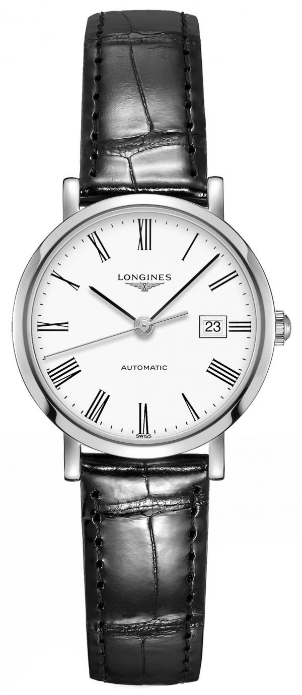 Longines Elegant L4.310.4.11.2 Kello Valkoinen / Nahka