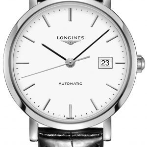 Longines Elegant L4.310.4.12.2 Kello Valkoinen / Nahka