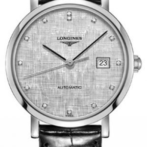 Longines Elegant L4.310.4.77.2 Kello Hopea / Nahka