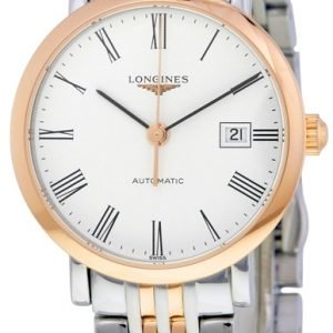 Longines Elegant L4.310.5.11.7 Kello Valkoinen / 18k Punakultaa