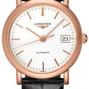 Longines Elegant L4.378.8.12.0 Kello Valkoinen / Nahka