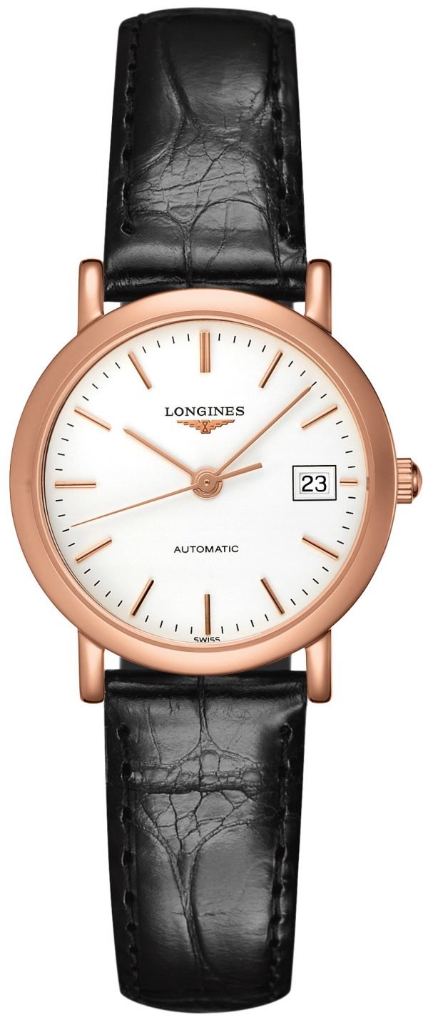 Longines Elegant L4.378.8.12.0 Kello Valkoinen / Nahka