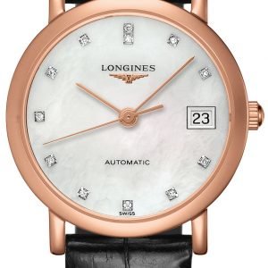 Longines Elegant L4.378.8.87.0 Kello Valkoinen / Nahka