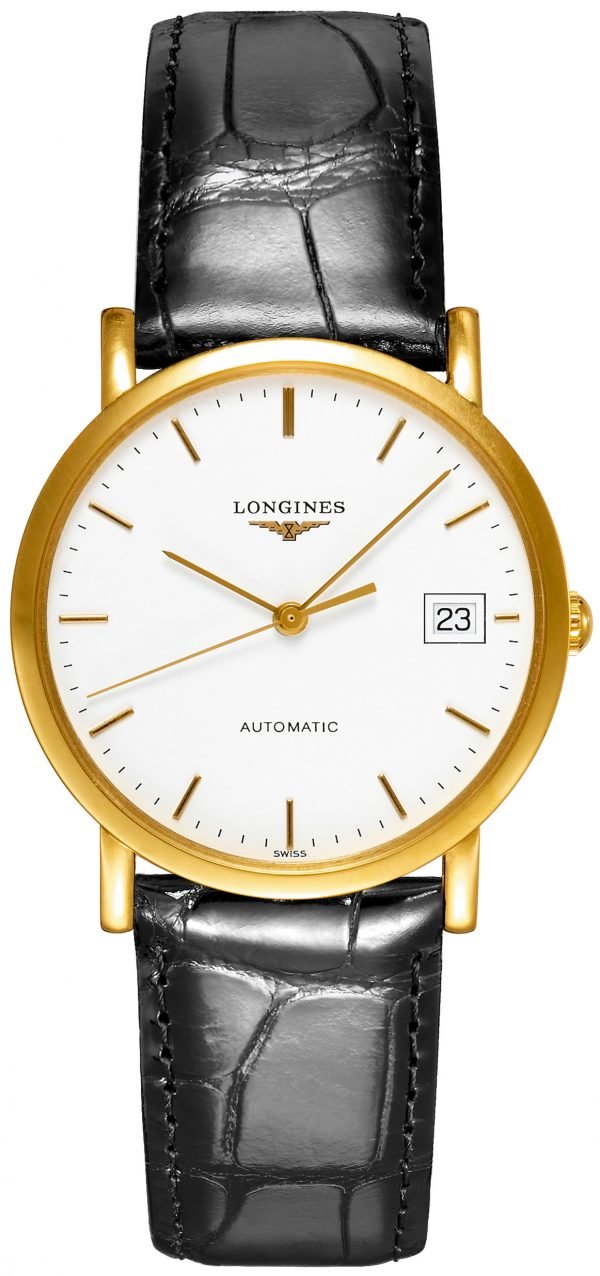 Longines Elegant L4.778.6.12.0 Kello Valkoinen / Nahka