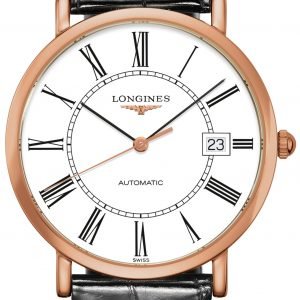 Longines Elegant L4.787.8.11.4 Kello Valkoinen / Nahka