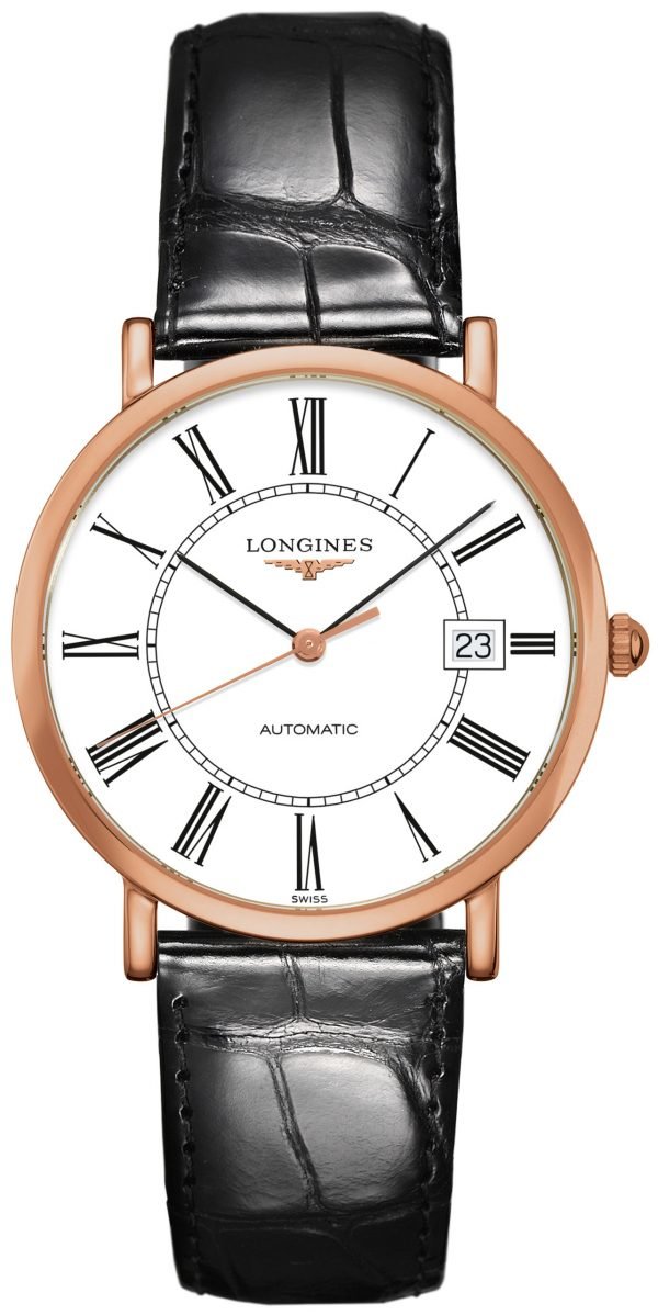 Longines Elegant L4.787.8.11.4 Kello Valkoinen / Nahka