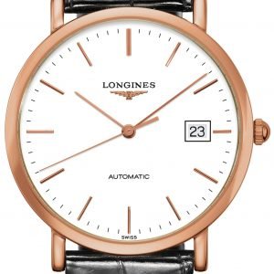 Longines Elegant L4.787.8.12.4 Kello Valkoinen / Nahka
