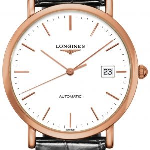 Longines Elegant L4.787.8.12.4 Kello Valkoinen / Nahka