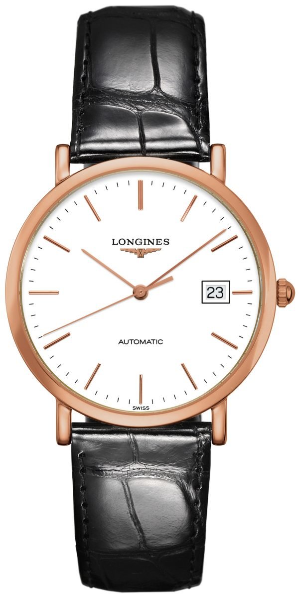 Longines Elegant L4.787.8.12.4 Kello Valkoinen / Nahka