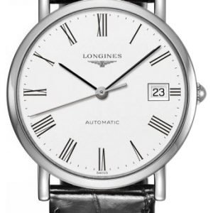 Longines Elegant L4.809.4.11.2 Kello Valkoinen / Nahka