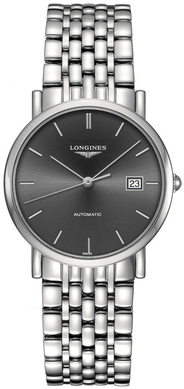 Longines Elegant L4.809.4.72.6 Kello Harmaa / Teräs