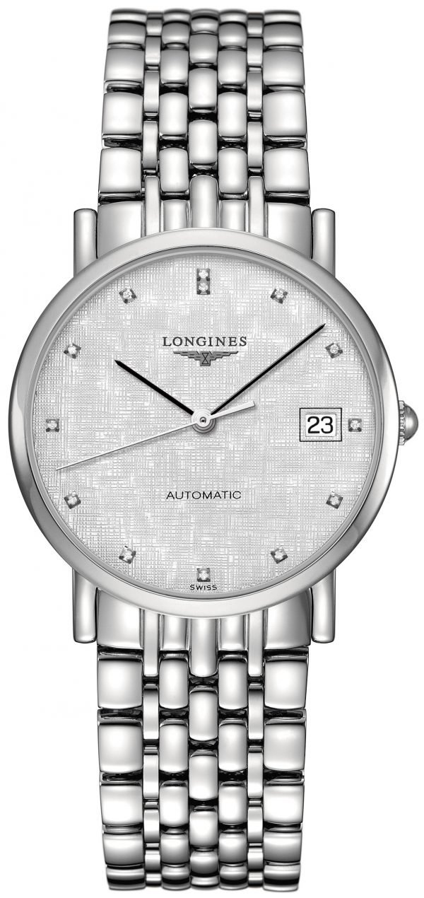 Longines Elegant L4.809.4.77.6 Kello Hopea / Teräs