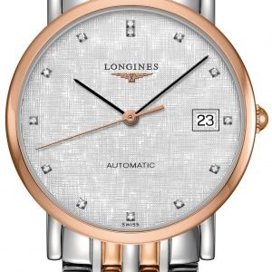 Longines Elegant L4.809.5.77.7 Kello Hopea / 18k Punakultaa