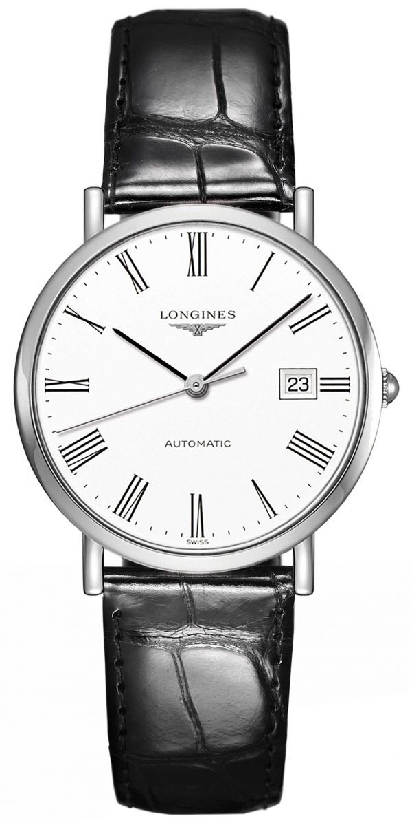 Longines Elegant L4.810.4.11.2 Kello Valkoinen / Nahka