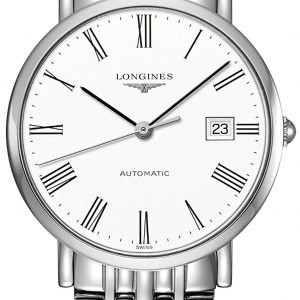 Longines Elegant L4.810.4.11.6 Kello Valkoinen / Teräs