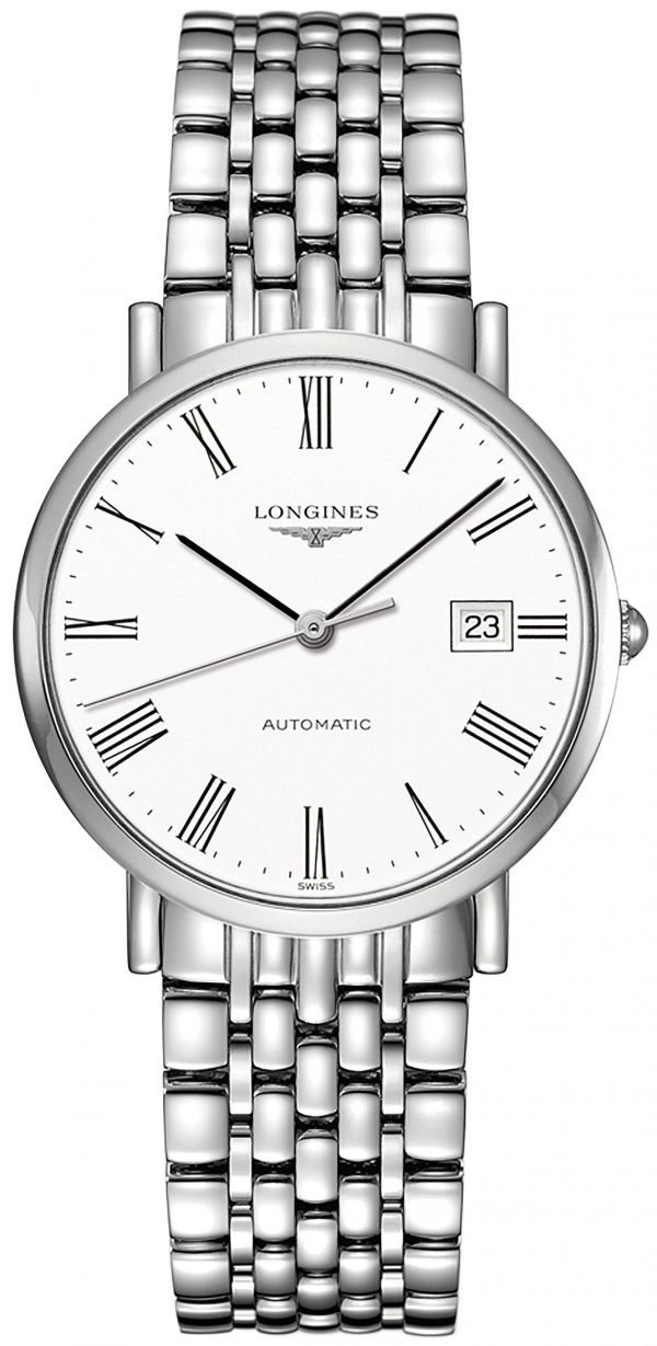 Longines Elegant L4.810.4.11.6 Kello Valkoinen / Teräs